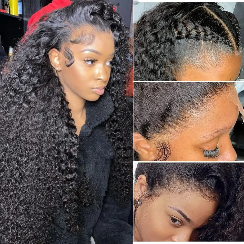 1-3 Days Fast Delivery 180 Density Wigs Human Hair 13x6 13x4 Transparent Lace Frontal Deep Wave Human Hair Wigs 5x5 Glueless Wig