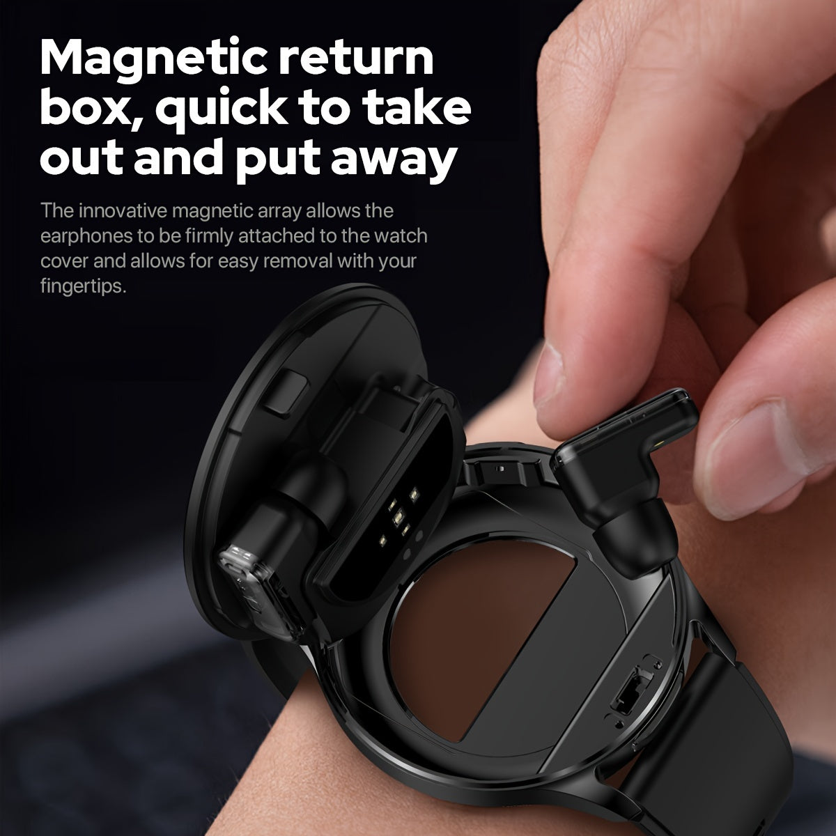 1.39" Full Touch Smart Watch for Women & Men - Wireless Calls, Remote Camera Control, Water Reminder, Message Alerts, Fitness Tracker with 100+ Sports Modes, Built-In Headphones, IP67, Black Silicone Band, Calorie Counter & P