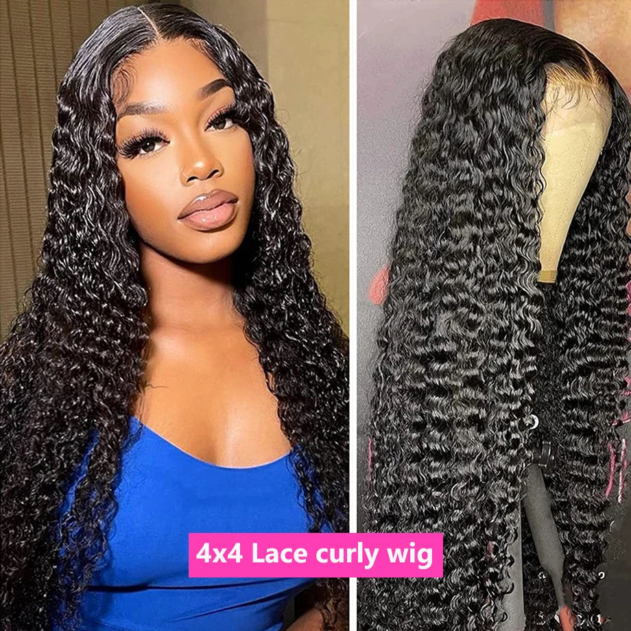 1-3 Days Fast Delivery 180 Density Wigs Human Hair 13x6 13x4 Transparent Lace Frontal Deep Wave Human Hair Wigs 5x5 Glueless Wig