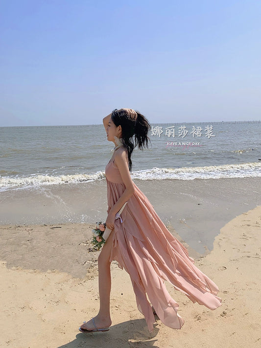 Sanya Tourist Sexy Strap Dress
