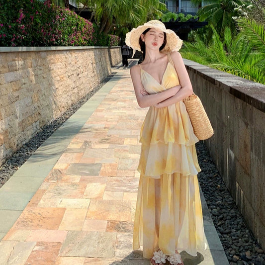 Beach Fairy Cake Atmosphere Sling Dress