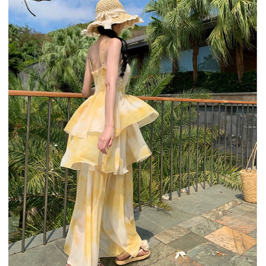Beach Fairy Cake Atmosphere Sling Dress