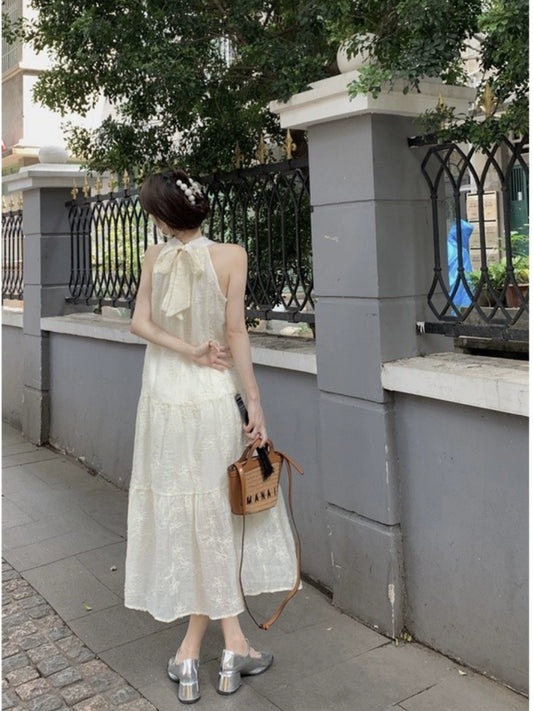 The Vacation Style to Ankle Dress Halterneck