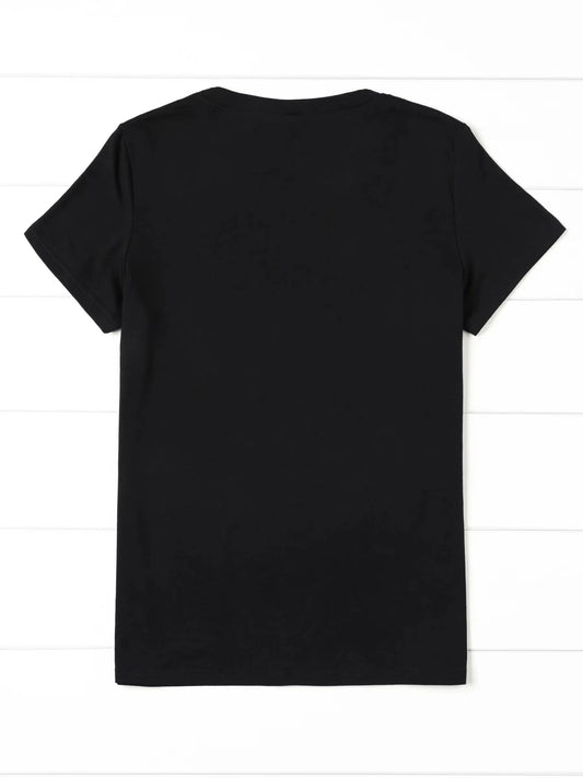 Y2k Pasta Club Graphic T-Shirt Fashion Funny Round Neck T-shirt Women's Clothes Casual Clothing Y2k Top