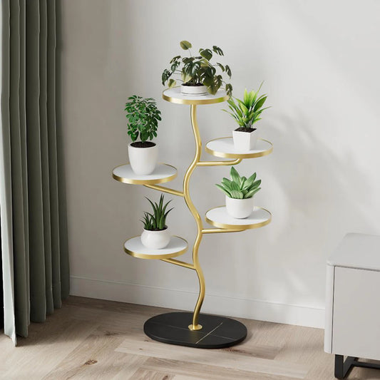 5 Tier Plant Stand Indoor Multi-Layer Plant Stands Plant Shelf Corner Flower Stand For 5 Plants Indoor Storage