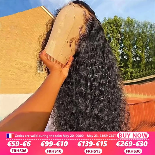 1-3 Days Fast Delivery 180 Density Wigs Human Hair 13x6 13x4 Transparent Lace Frontal Deep Wave Human Hair Wigs 5x5 Glueless Wig