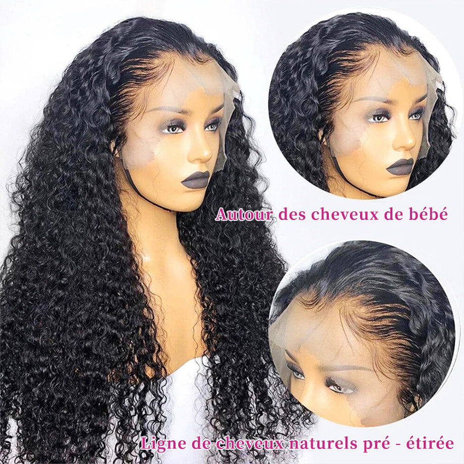 1-3 Days Fast Delivery 180 Density Wigs Human Hair 13x6 13x4 Transparent Lace Frontal Deep Wave Human Hair Wigs 5x5 Glueless Wig