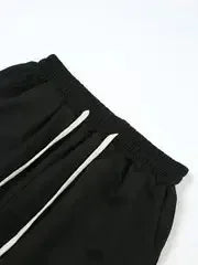 100% Cotton Shorts Ins Sports Shorts Women's Summer and Korean Version Loose and Versatile Straight Wide-footed Casual Pants